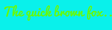 Image with Font Color 67F909 and Background Color 09F1EB